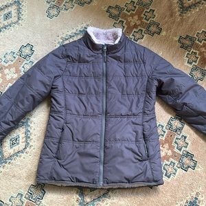 Athleta Girl warm and fuzzy reversible jacket coat